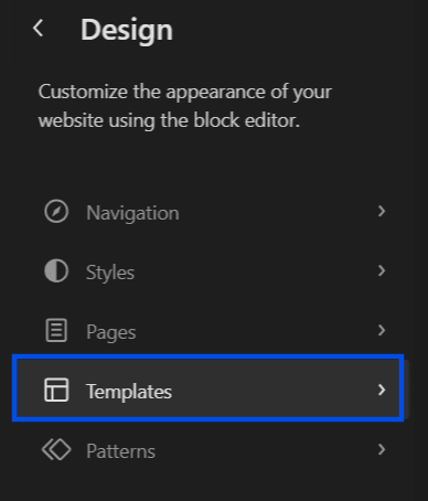 Customize WordPress header with template