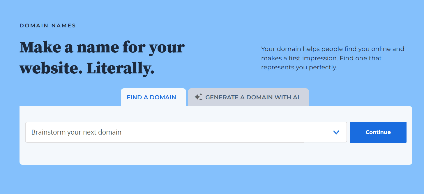 Domain names - Bluehost