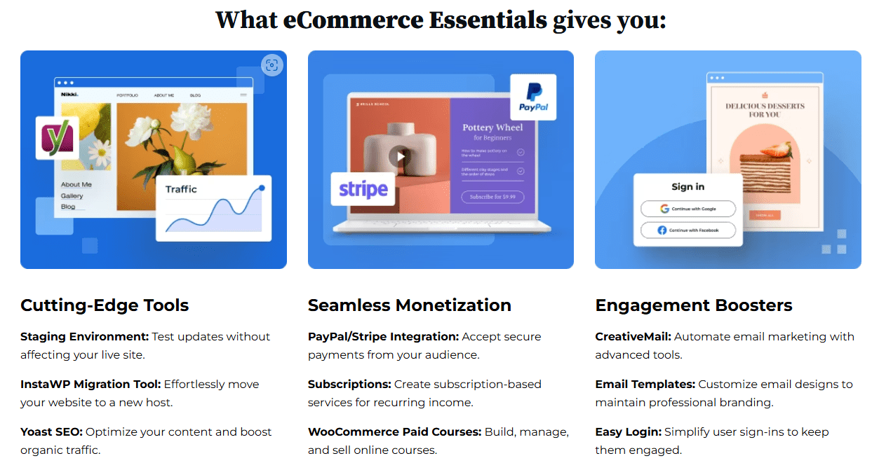 What eCommerce Essentials gives you