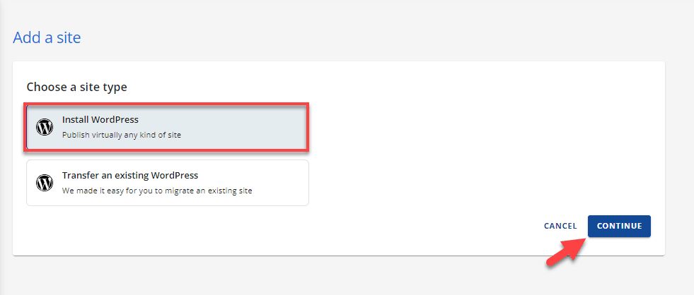 Install WordPress