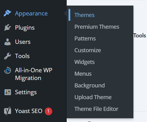 Go to themes