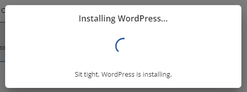 installing WordPress