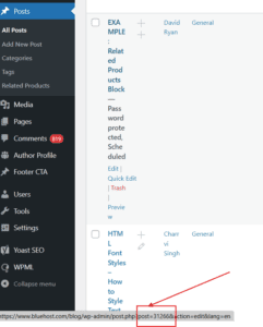 How to Get Post ID in WordPress – Step by Step Guide - Bluehost Blog