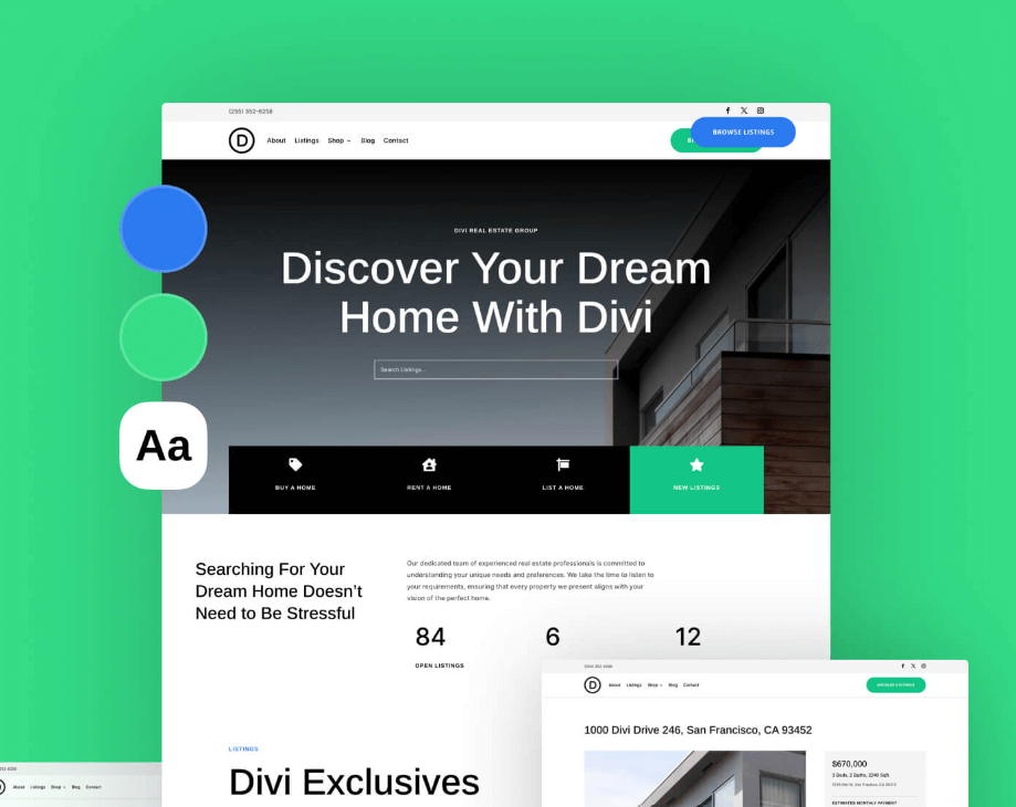 Divi theme 