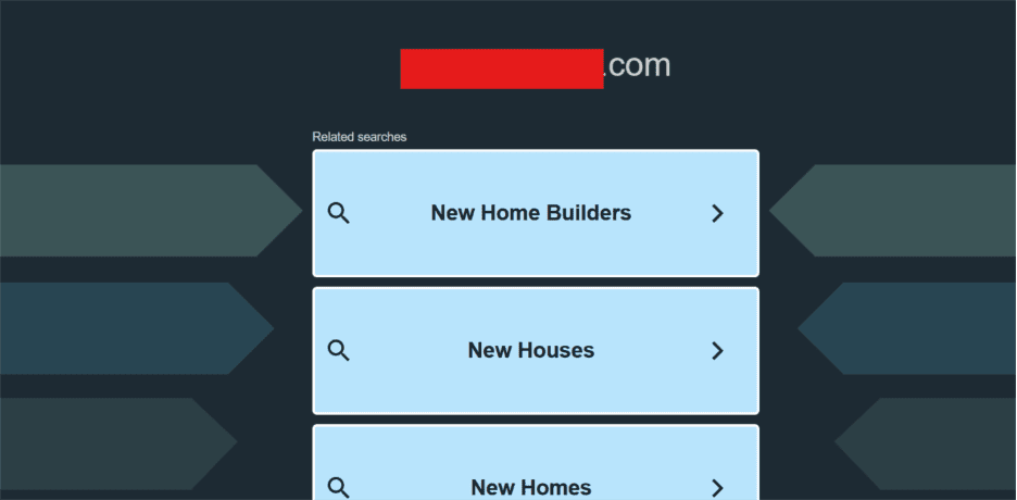 Monetized parked domains example