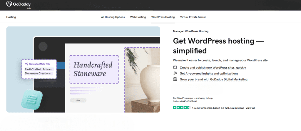 WP Hosting - GoDaddy