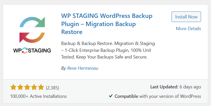 افزونه WP Staging را نصب کنید