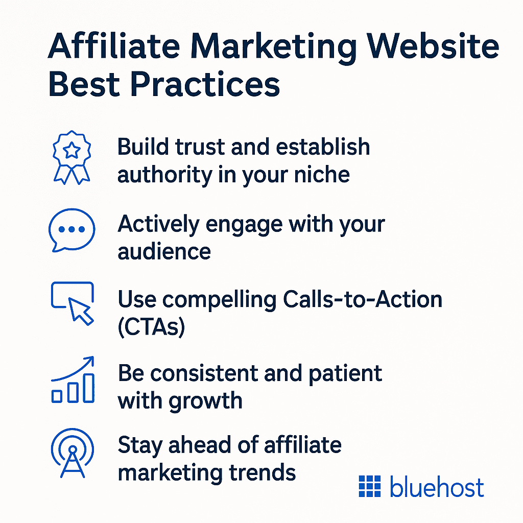 Best practices of affiliate marketing website 