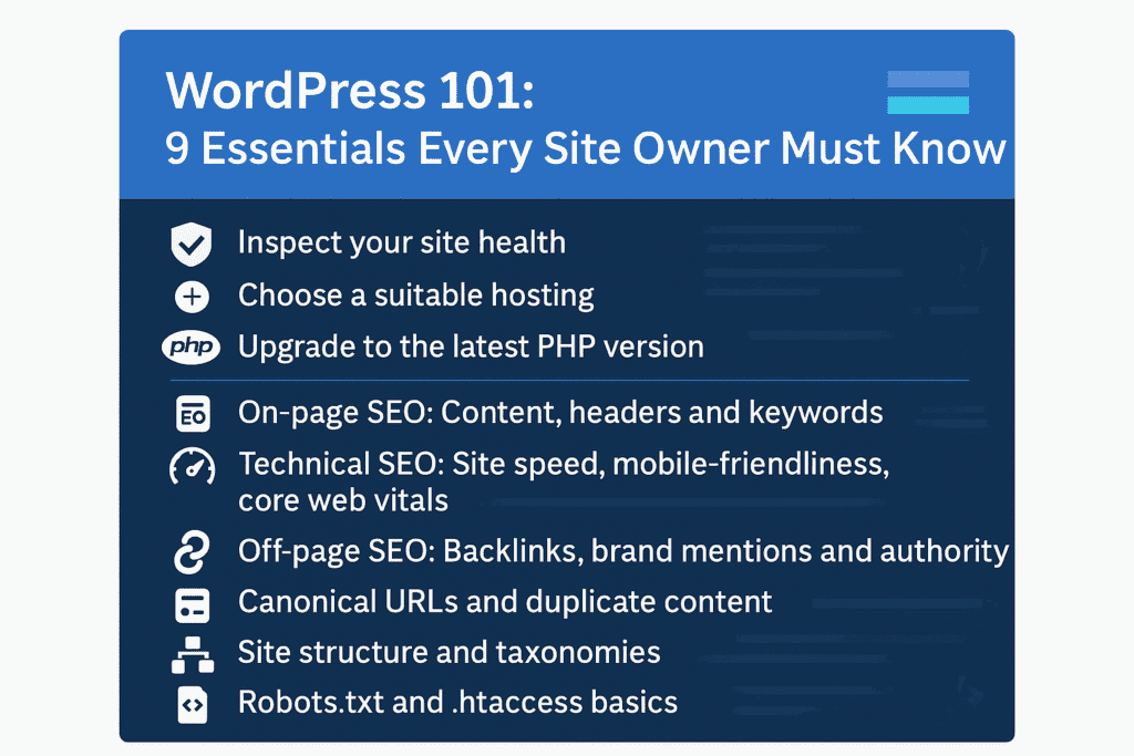9 Essential things every WordPress site owner should know  