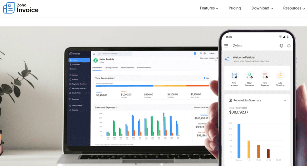 zoho invoice