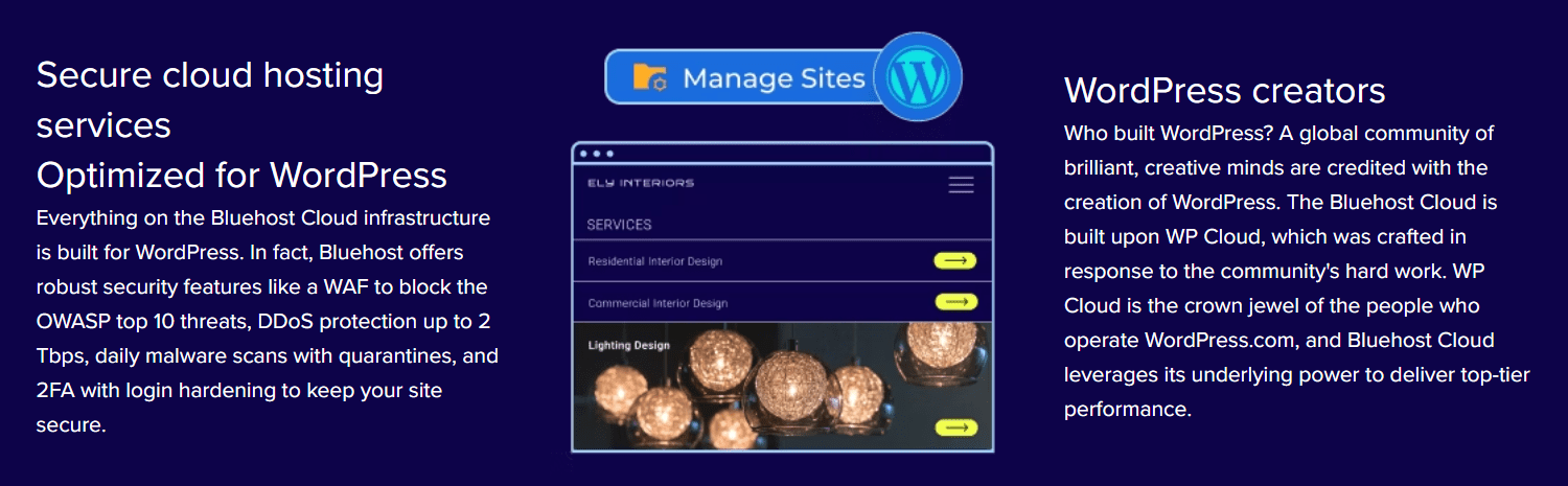 Bluehost cloud hosting security