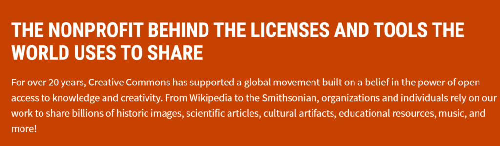 Creative Commons site