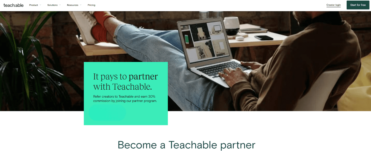 Teachable Affiliate Partner Program 