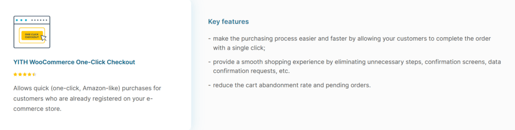 YITH one click checkout