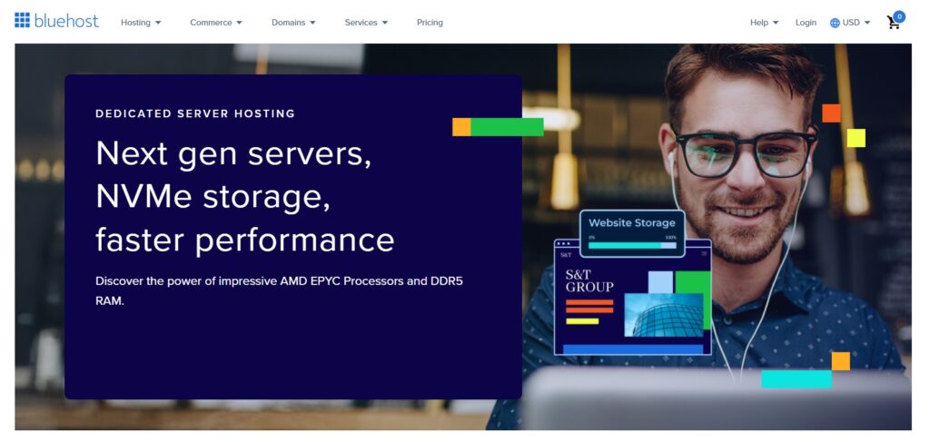 Bluehost Dedicated server hosting