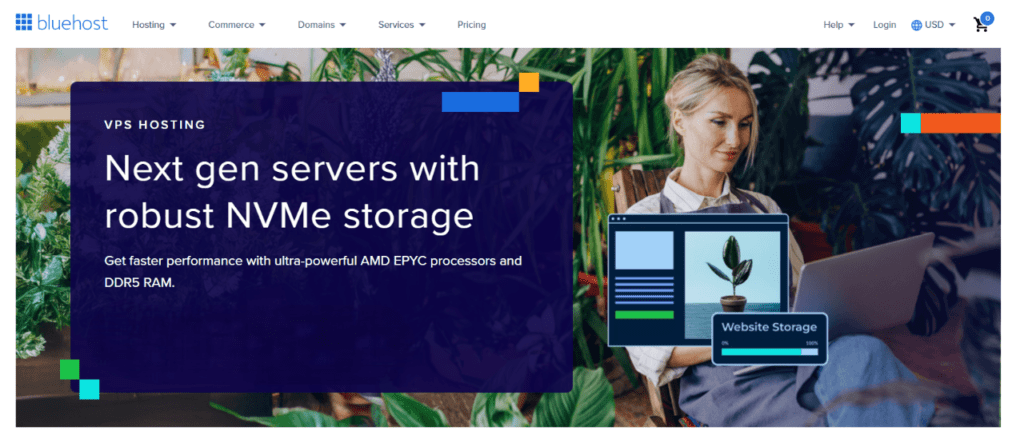 Bluehost VPS hosting