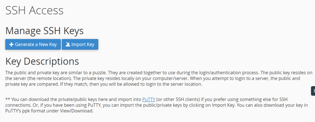 SSH access