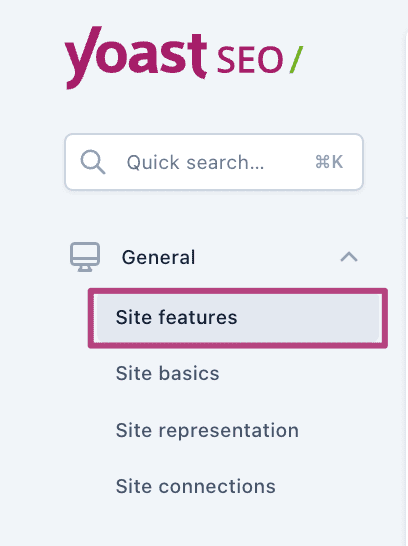 Site features