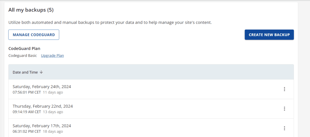  Set up automatic backups 