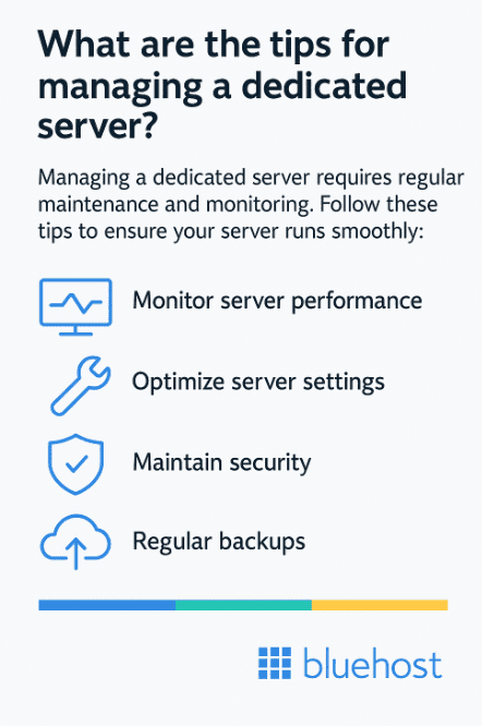 tips for managing a dedicated server
