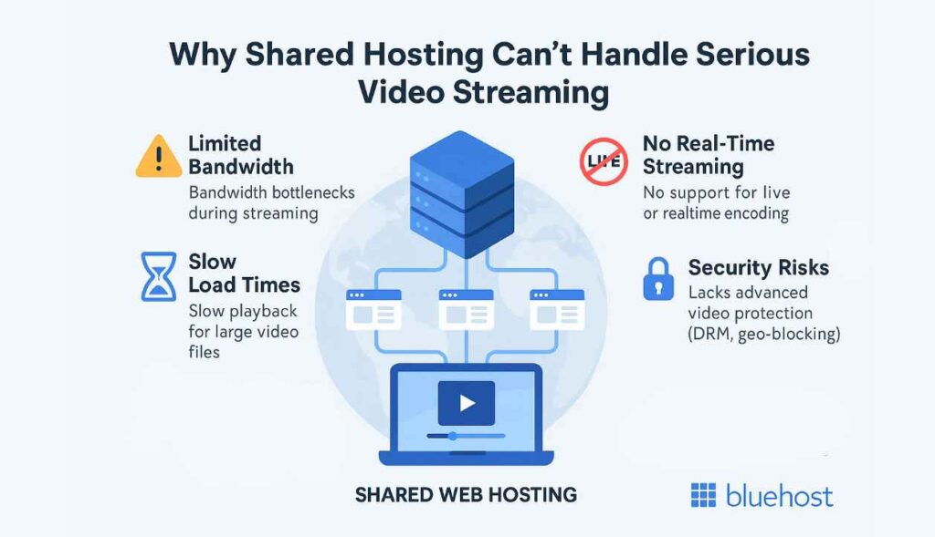 Why shared hosting can't handle video streaming