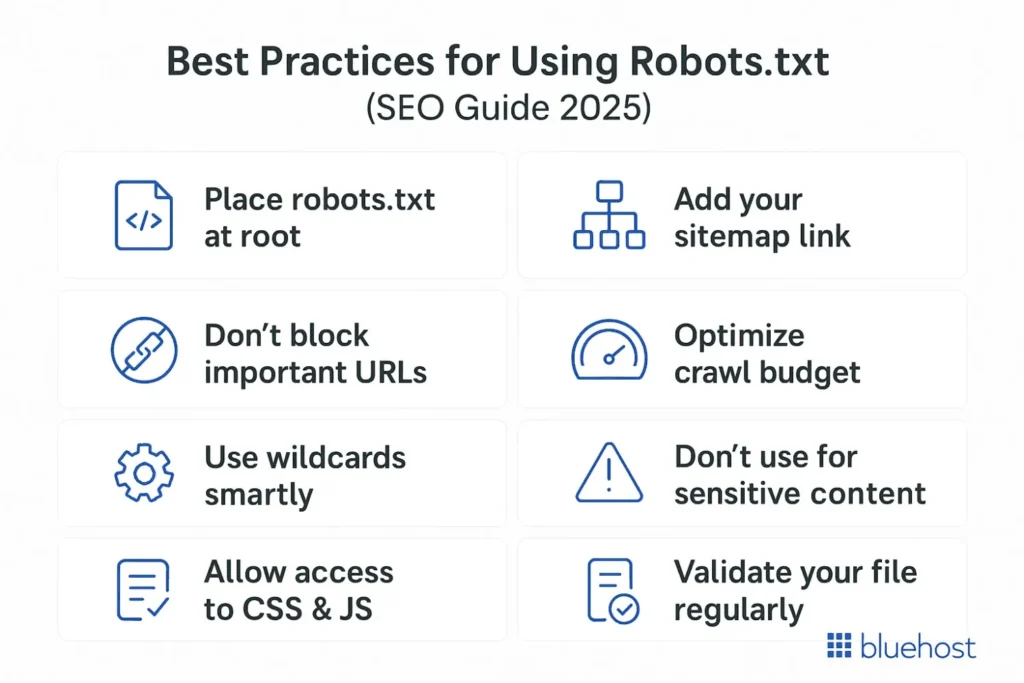 best practices for using robots.txt disallow