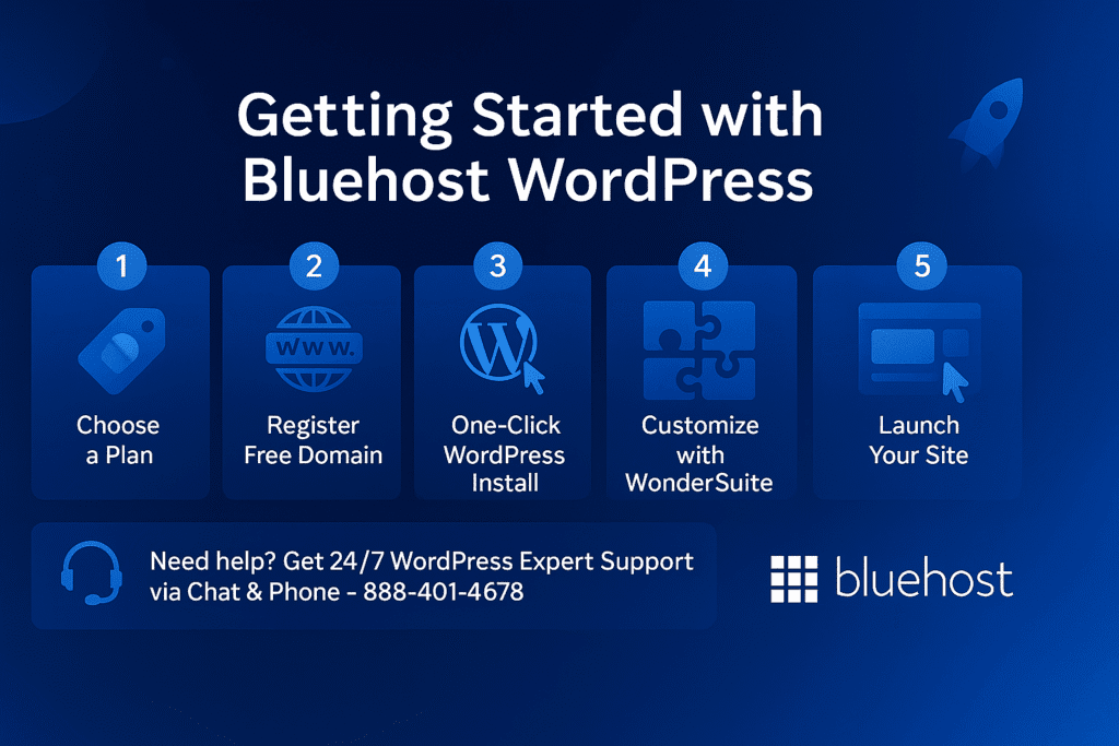 WordPress hosting - Getting started with Bluehost