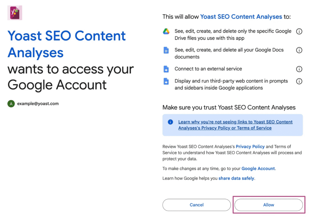 Yoast SEO Content Analyses