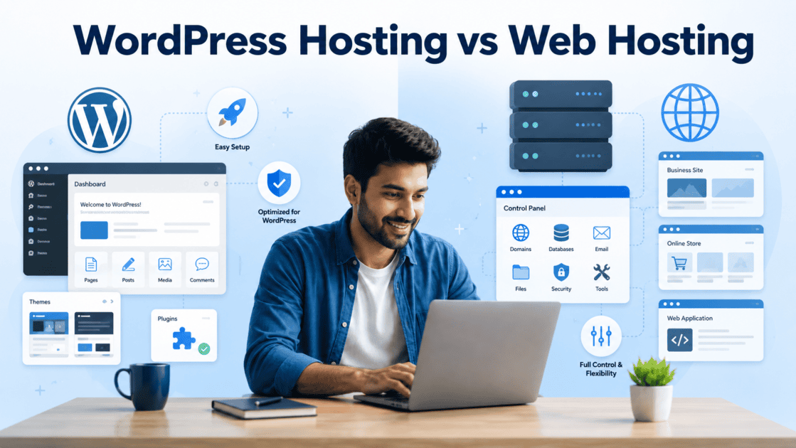 WordPress Hosting vs Web Hosting Vergelijking | Belangrijkste verschillen uitgelegd