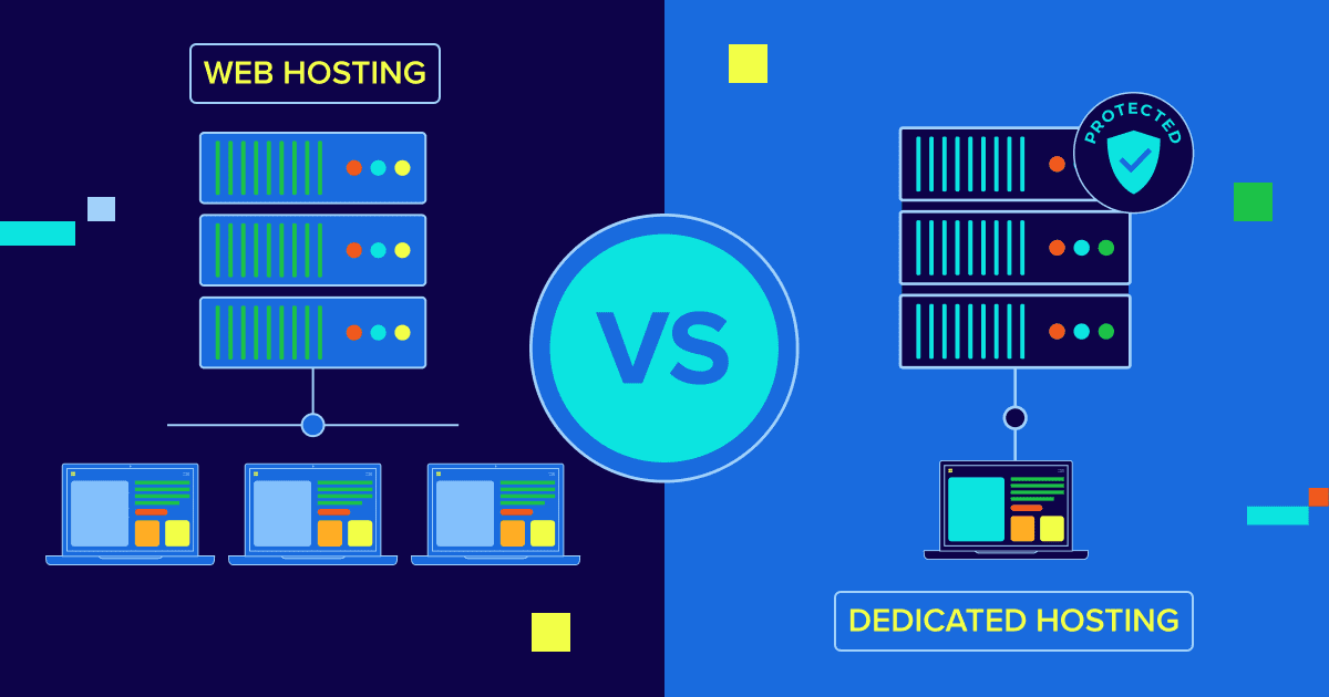 Dedicated hosting vs shared hosting