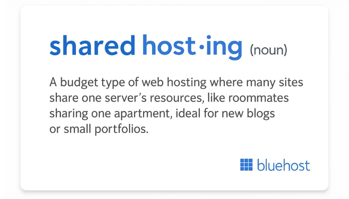What is shared hosting