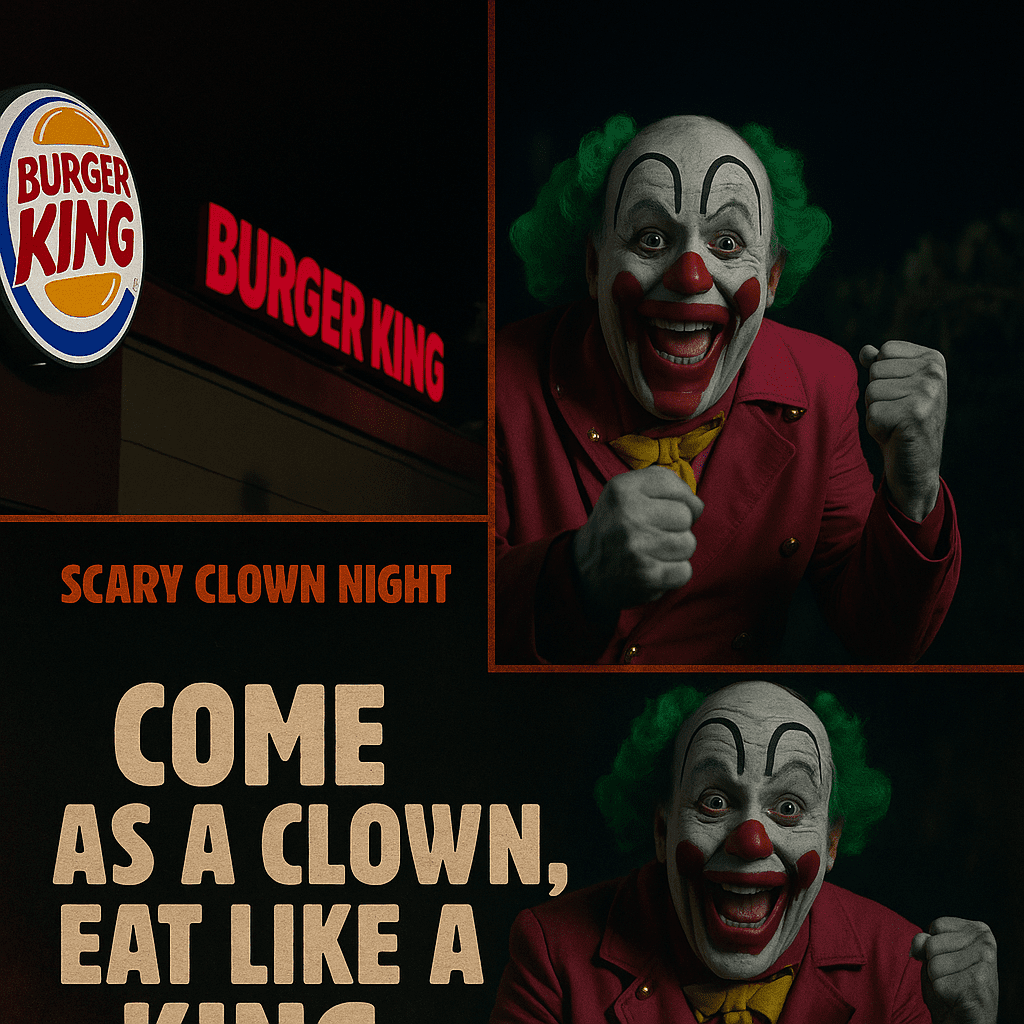 Burger King: “Scary Clown Night” and Ghost Whopper 