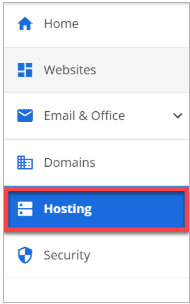 Click - hosting tab