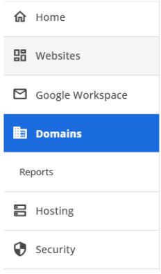 Click the Domains tab