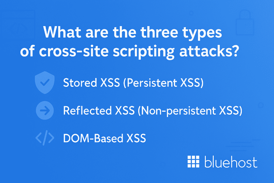 three types of cross-site scripting attacks