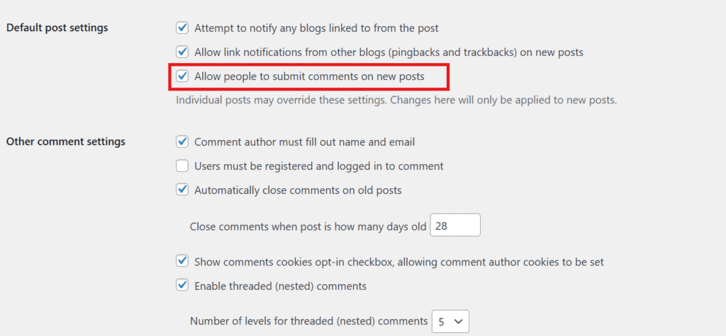 Disable comments entirely