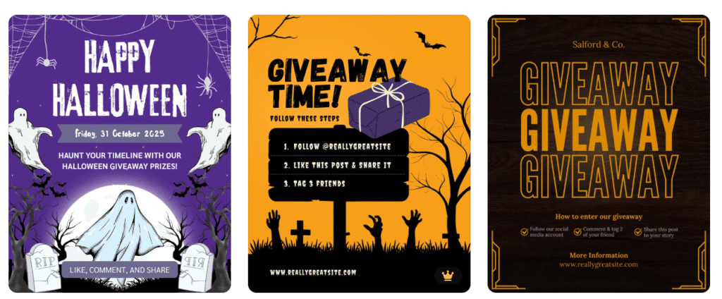 Halloween giveaway ideas