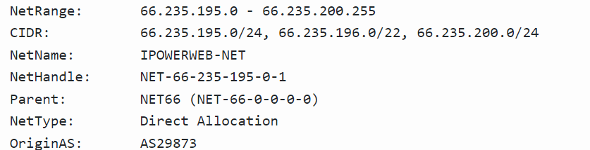 Hosting Provider Information