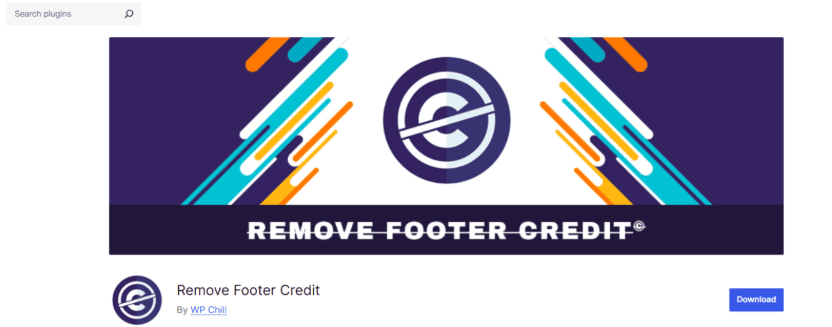 Remove Footer Credit Plugins