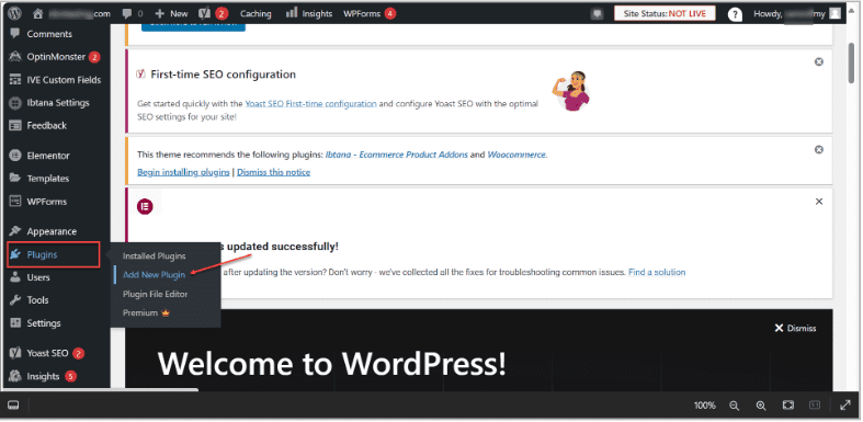 Select Add New Plugin