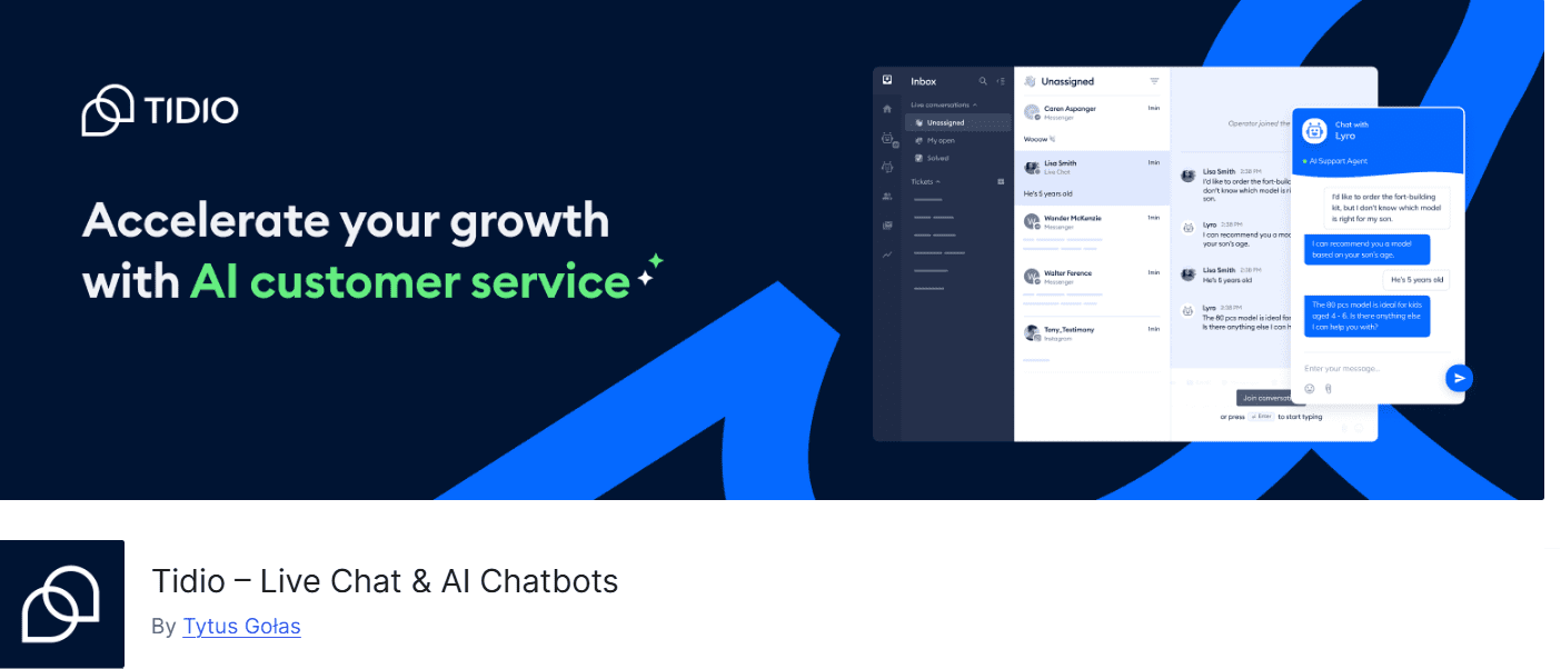 Tidio AI Chatbot