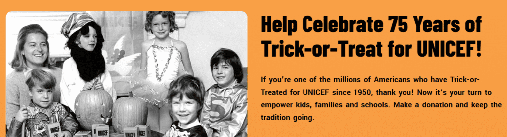 Trick-or-Treat for UNICEF