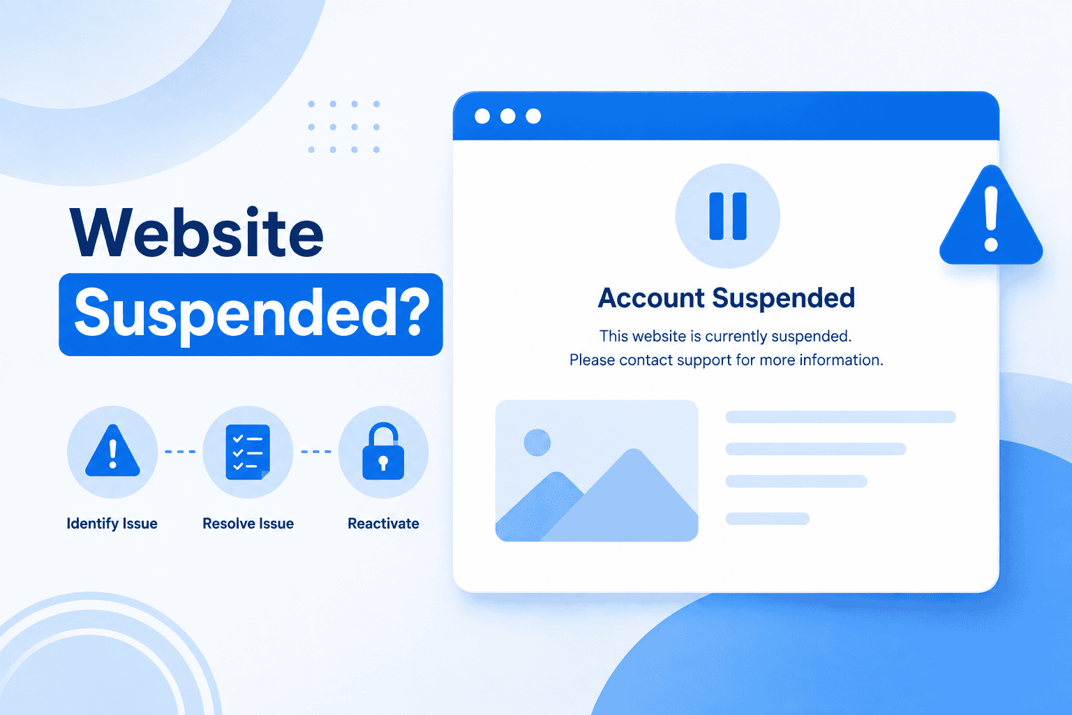 Website Account Suspended? Reasons and How to Reactivate It