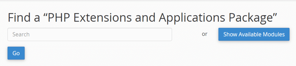 php pear packages show available modules