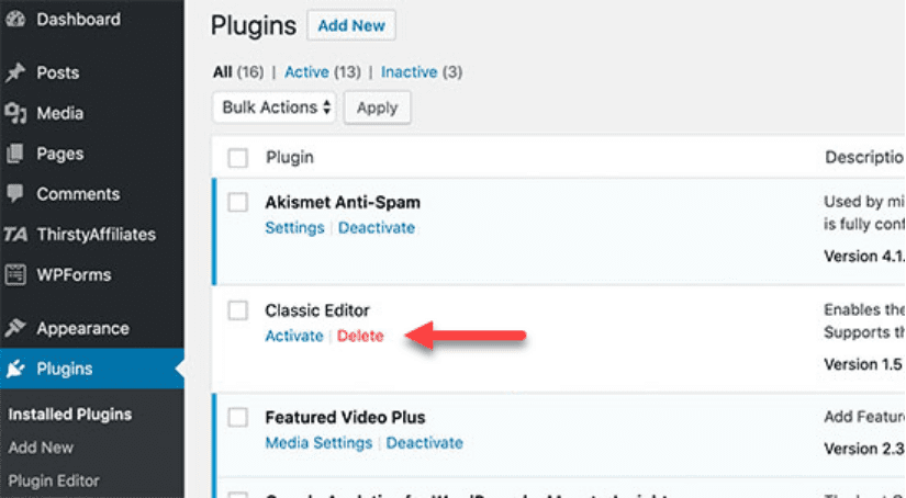 remove plugin