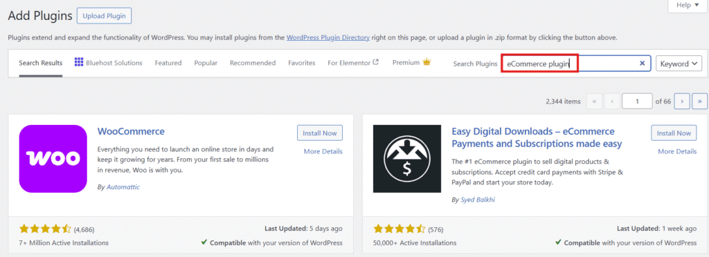 Search for an eCommerce/cart plugin.