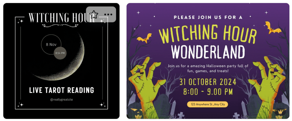 live countdown pop-ups, witching hours