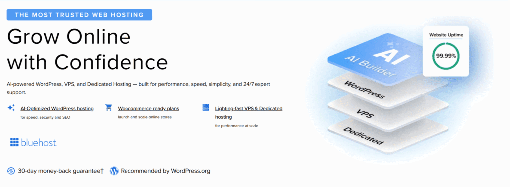 Bluehost Web Hosting banner image