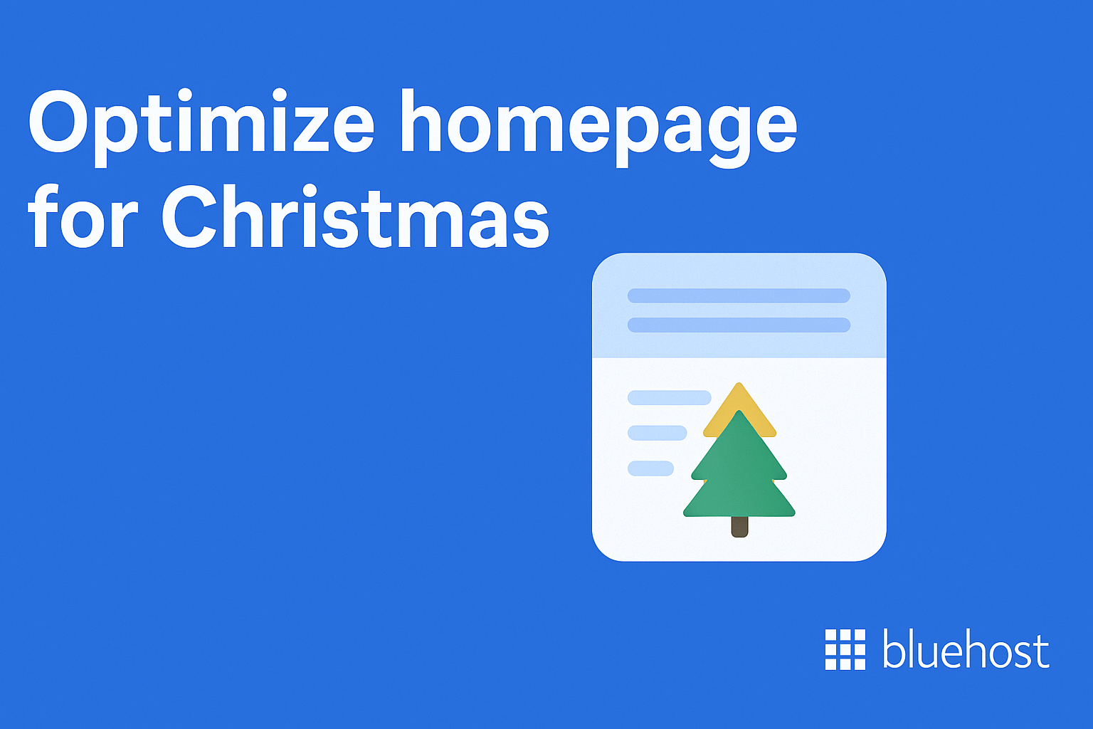 Optimize homepage