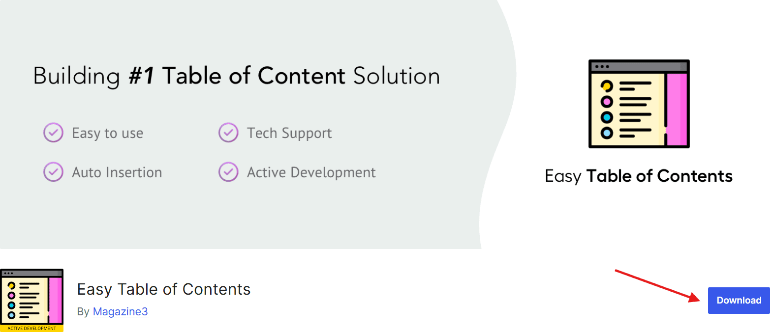 Magazine3 plugin to add anchor link